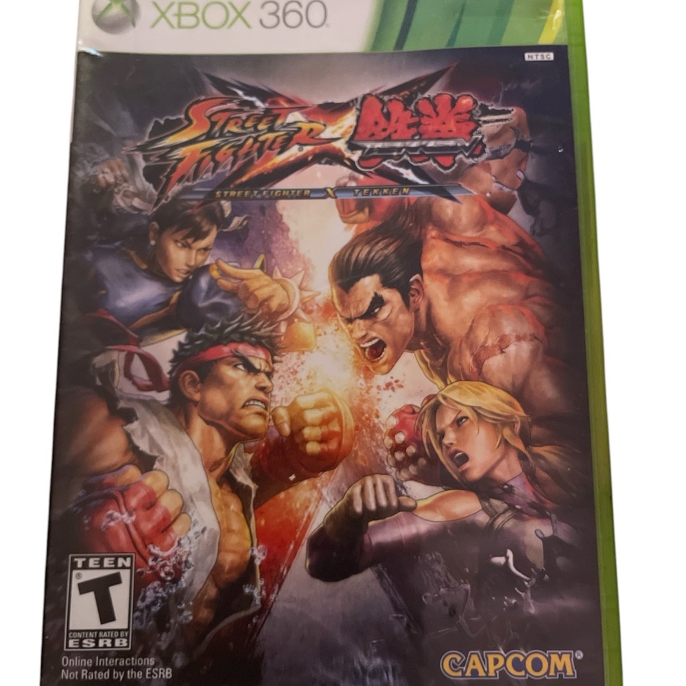 Capcom Street Fighter X Tekken for Xbox 360 - Black Cover